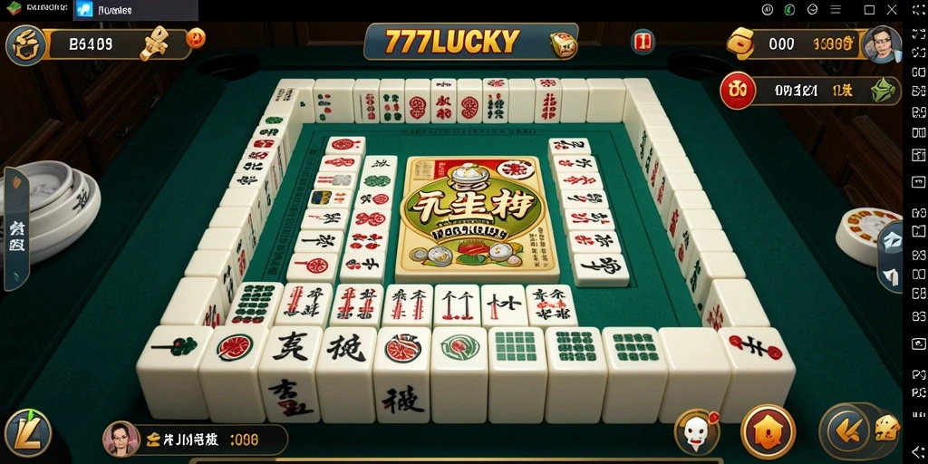 Tampilan menarik dari gameplay Mahjong di 777LUCKY.