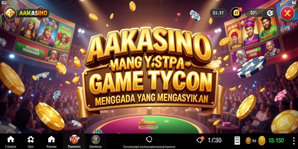 Tampilan menarik dari gameplay AAKASINO yang penuh strategi Tycoon.