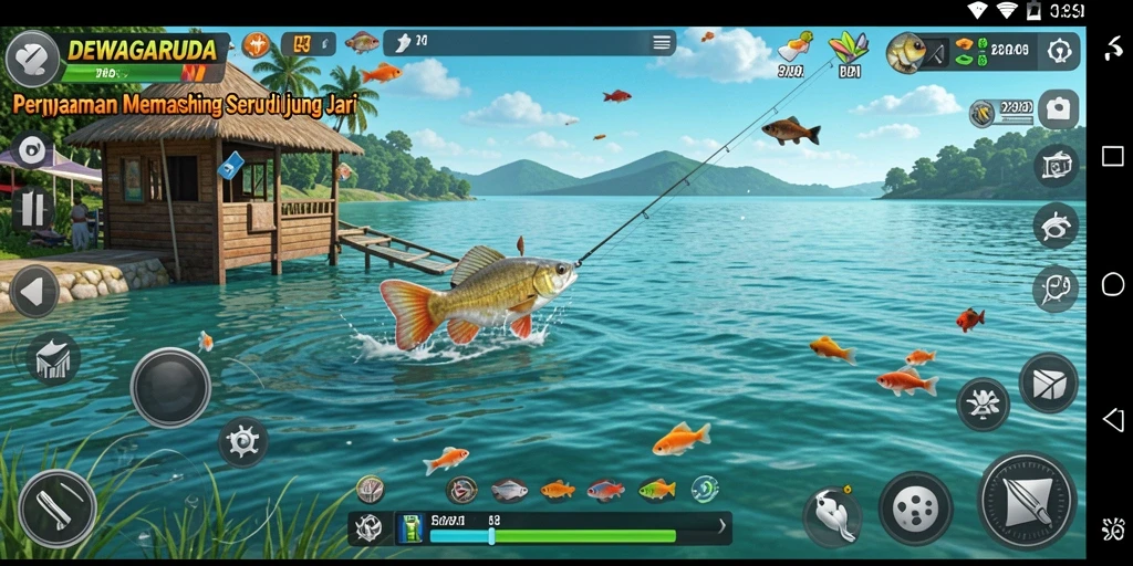 Tangkapan ikan besar dalam gameplay DEWAGARUDA yang mengasyikkan.
