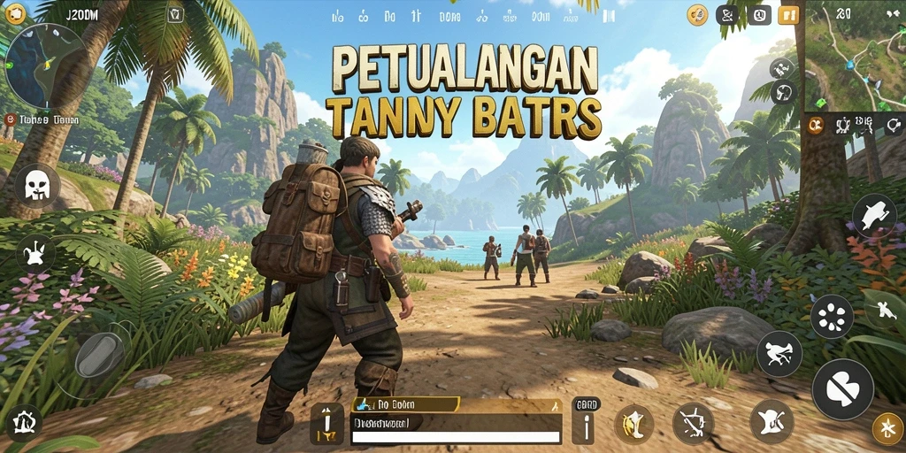 Tangkapan layar menampilkan gameplay Open World yang epik.
