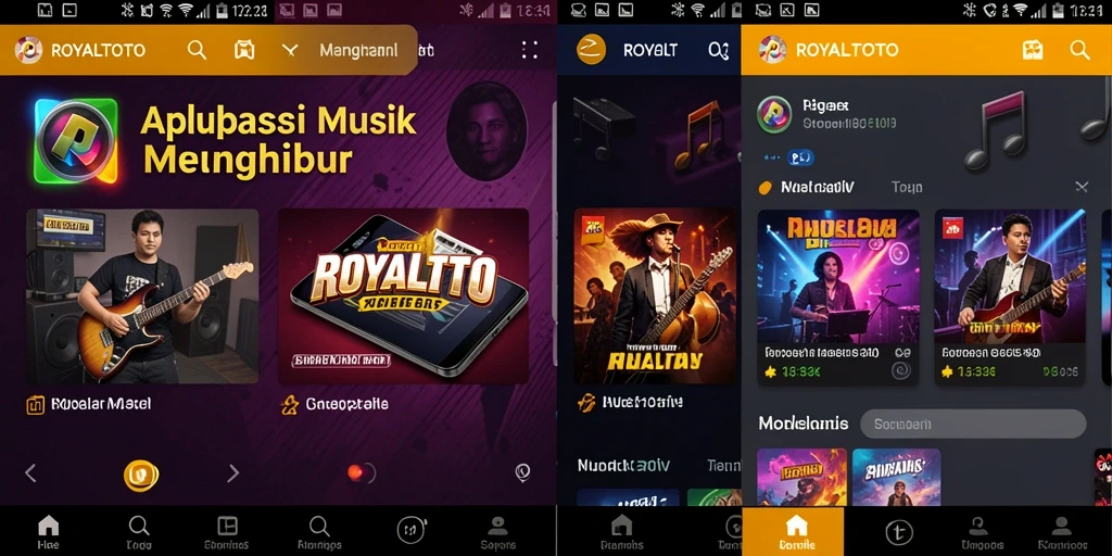 Tampilan gameplay ROYALTOTO dengan antarmuka yang menarik dan interaktif.